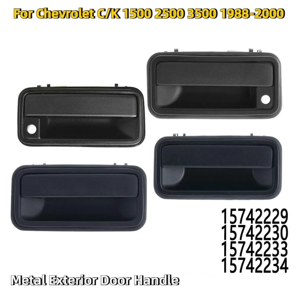 Metal Exterior Door Handle With Keyhole For 1988-2000 Chevrolet C/K 1500 2500 3500 15742229 15742230 15742233 15742234