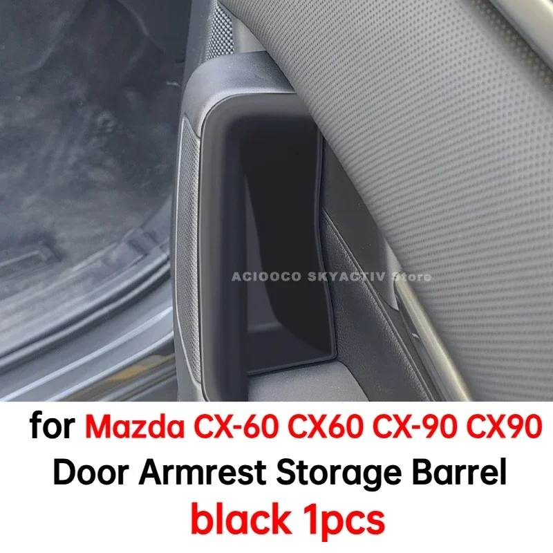 Door Armrest Storage Barrel Door Handle Container Holder Box for Mazda 2022-2024 CX-60 CX60 2024-2025 CX80 CX90 Accessories