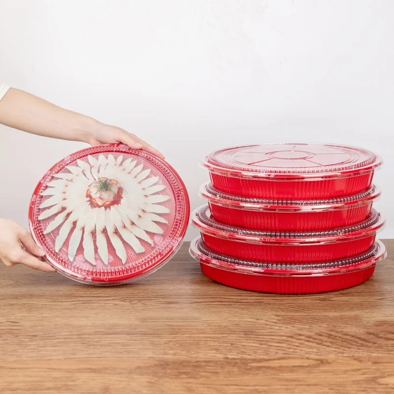 custom.LOKYO Customizable Plastic Tray Fast Food Japanese Serving Sushi Pizza Sandwich Cake Cookie-Blister Process