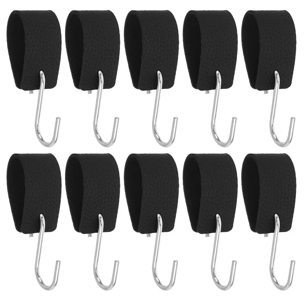 

10Pcs Multi-Functional S Hooks PU Coated Metal Heavy Duty for Closet Kitchen Bathroom Outdoor Camping Clothes Tools Storage