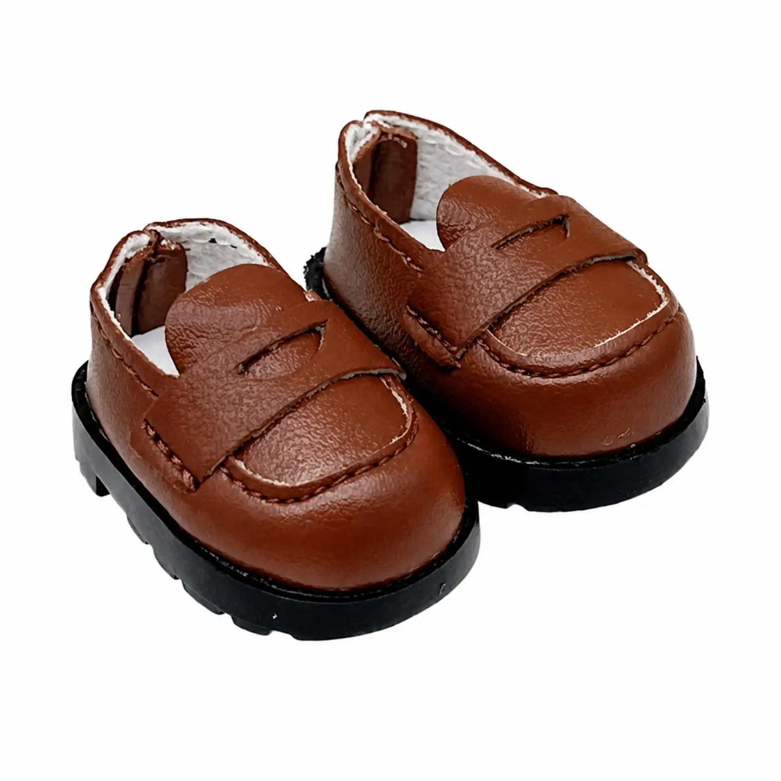 Adorable Doll Loafers | quick on Style, Realistic Textured Finish, Doll Shoes with Stitched Trim