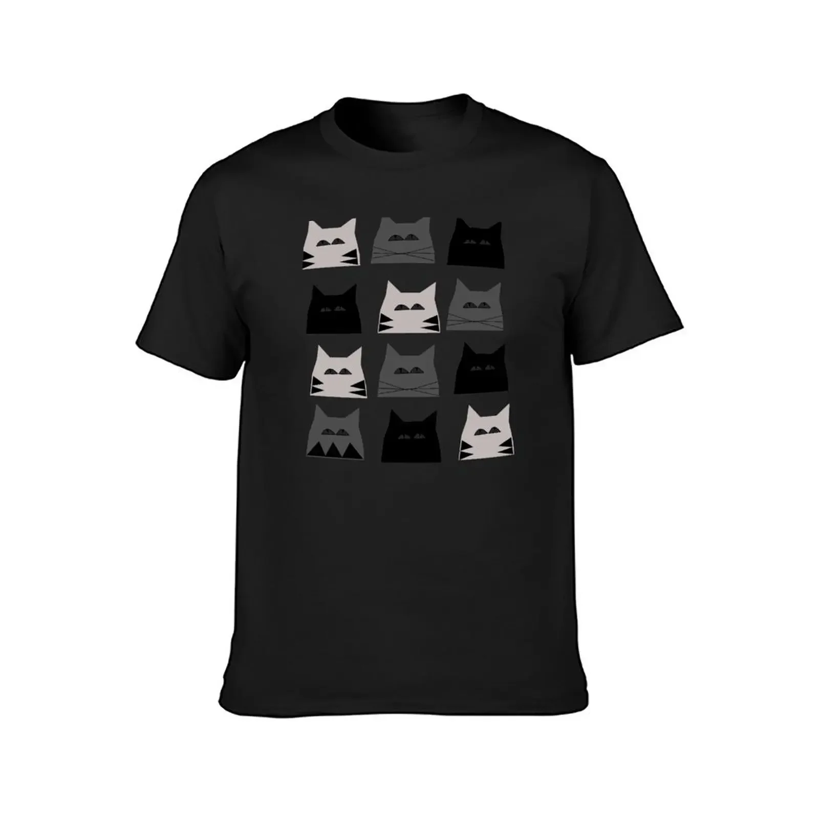 Whimsy Fun Cats T-Shirt anime stuff tees oversized graphic tee vintage anime shirt tee shirts for men