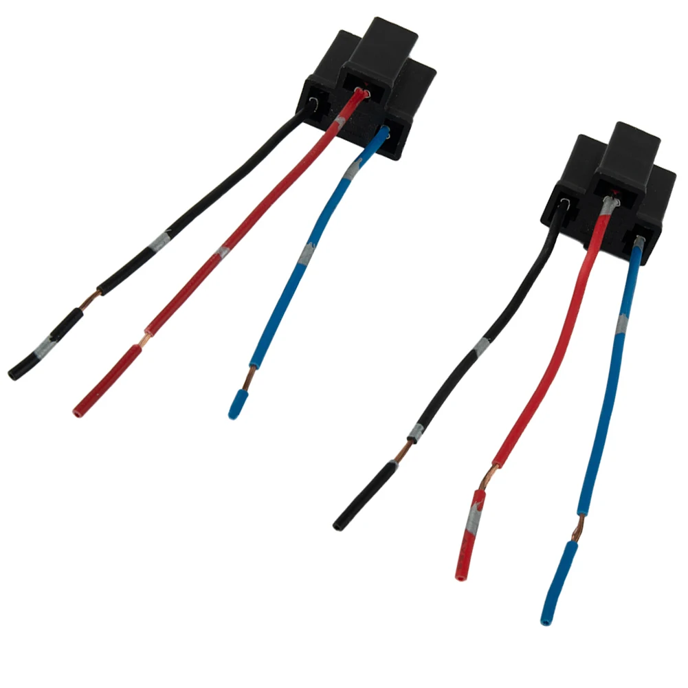 부품 소켓 커넥터 와이어 소켓, 헤드라이트 수리 전구 거치대 교체, 12 V, 24V, 2 개, 3 핀 액세서리, 신제품
