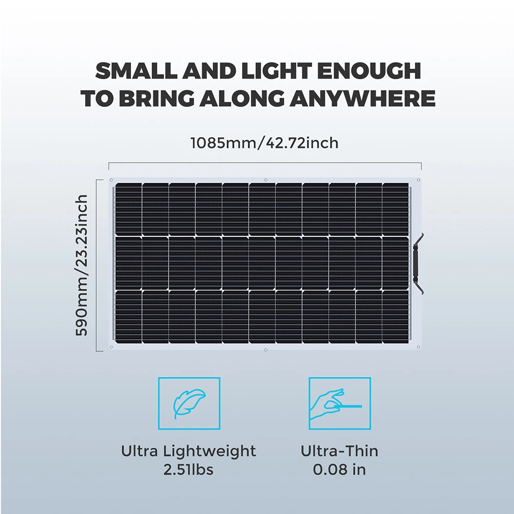 150W 21.6V Semi- Flexible Solar Panel Module balcony photovoltaic PV 150 WATT CELL for home boat camper 12v /24V battery charger