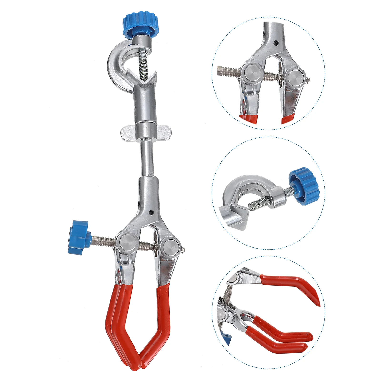 Support Clip Three-jaw Clamp Laboratory Stand Plastic Science Experiment Tube Clips