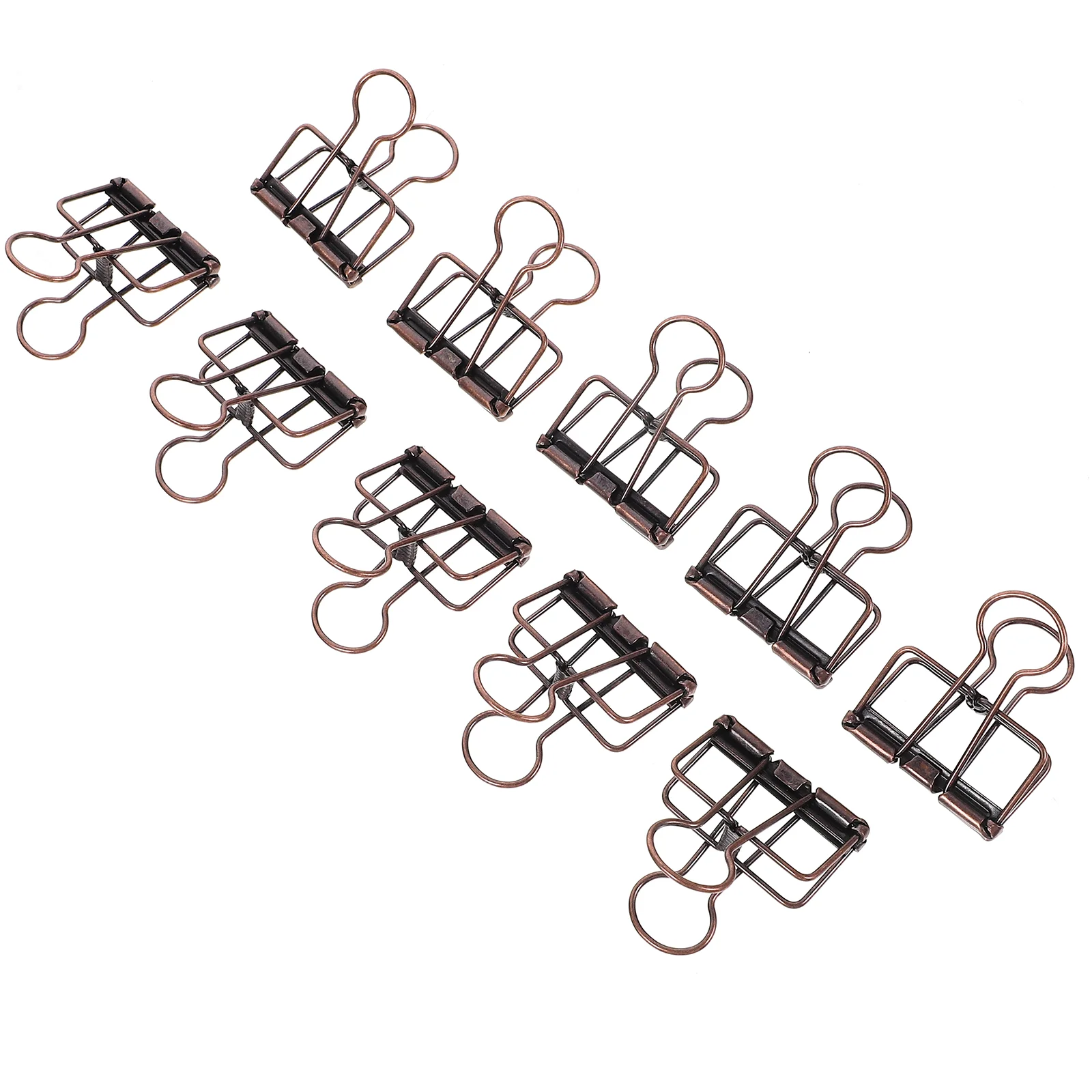 

10 Pcs Metal Document Book Binder Clip Utility Clips File Office Supplies Paper Dovetail