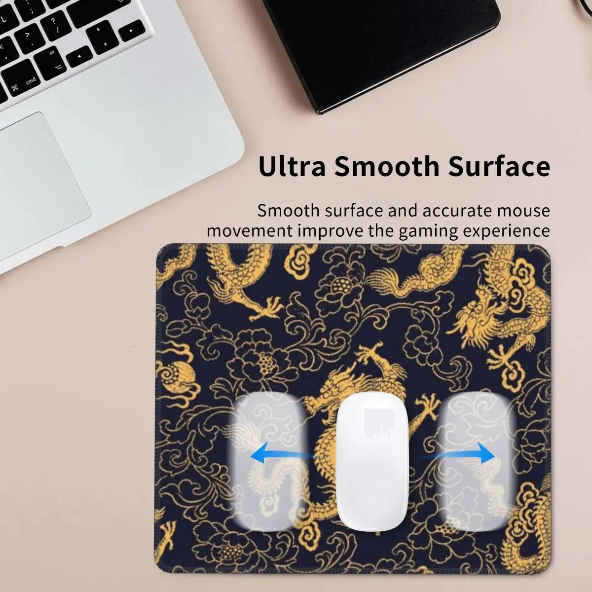 

Chinese Traditional Golden Dragon Mouse Pad Computer Keyboard Mouse Mat Gamer Laptop Desk Mat Office Accessories Table Mats