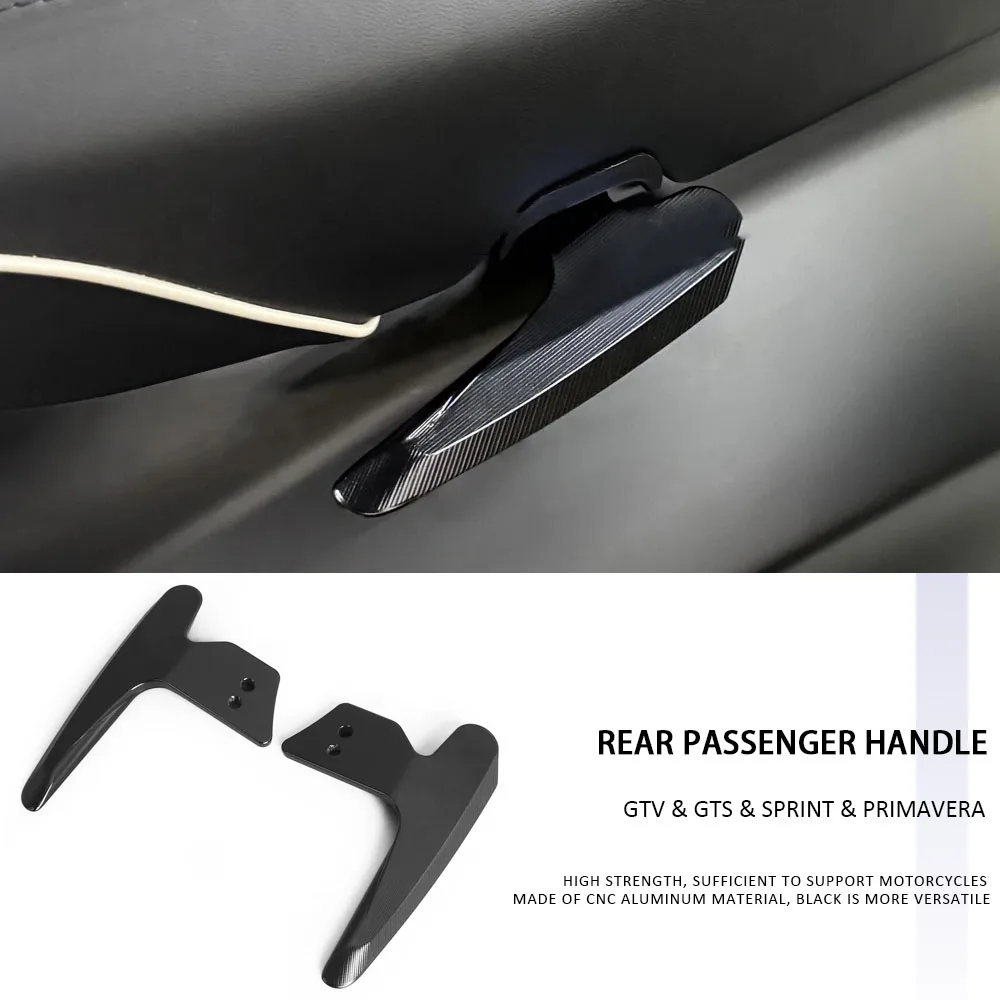 

Black Rear Passenger Handle GTS 300 GTV Motorcycle Tail Armrest CNC Thickened Grab Bar Armrest For Vespa Sprint Primavera 150
