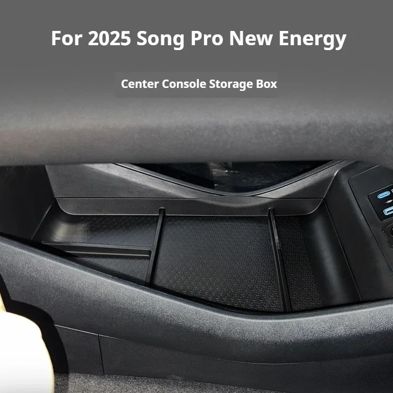 For BYD Song Pro DM-i Sealion 5 DM-i 2025 Car Central Control Lower Storage Box Glasses Keys Organize Trays Car Accessories