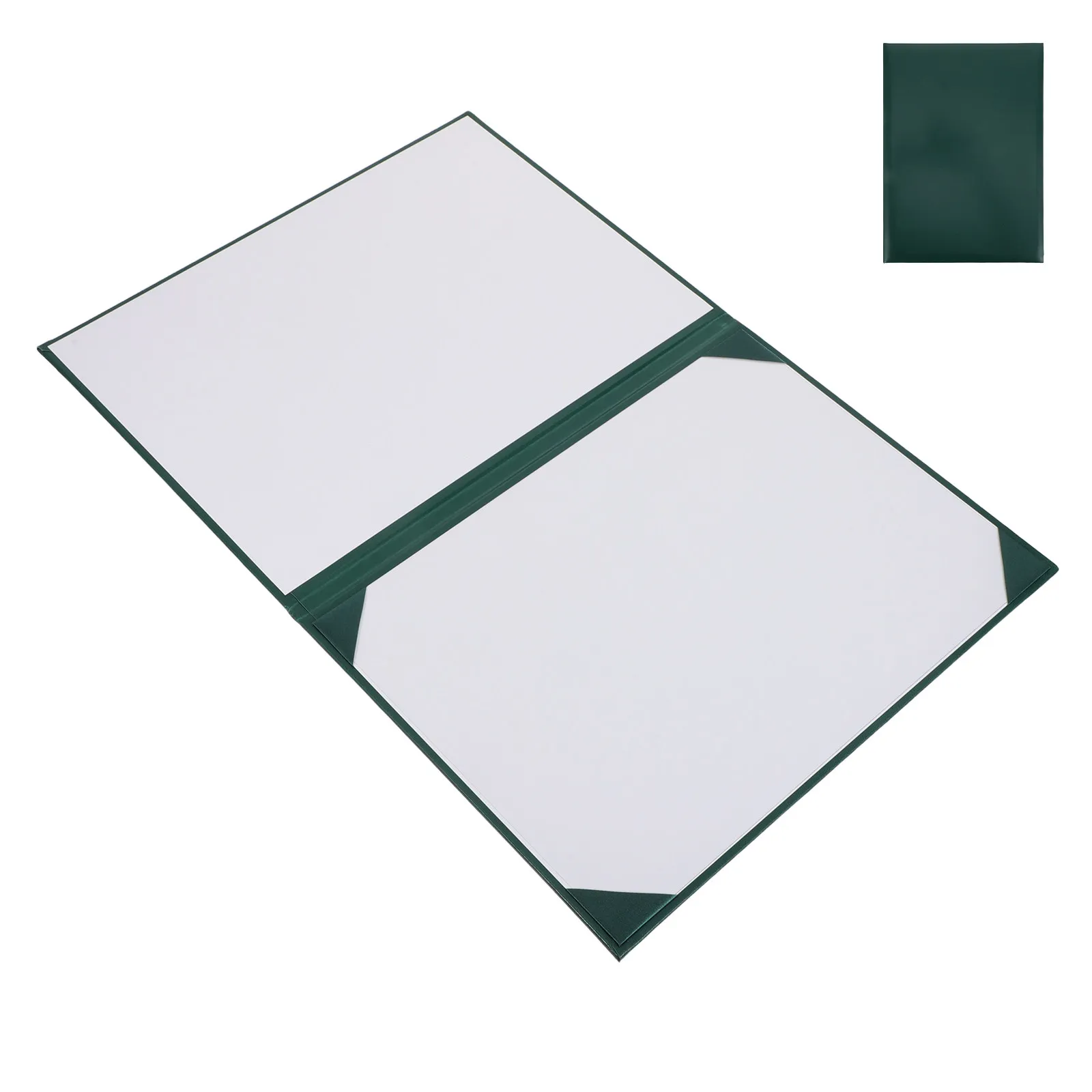 

Padded Diploma Protector Sleeve Smooth Leatherette Finish Satin Corners PVC Lined Document Folder for Horizontal Vertical