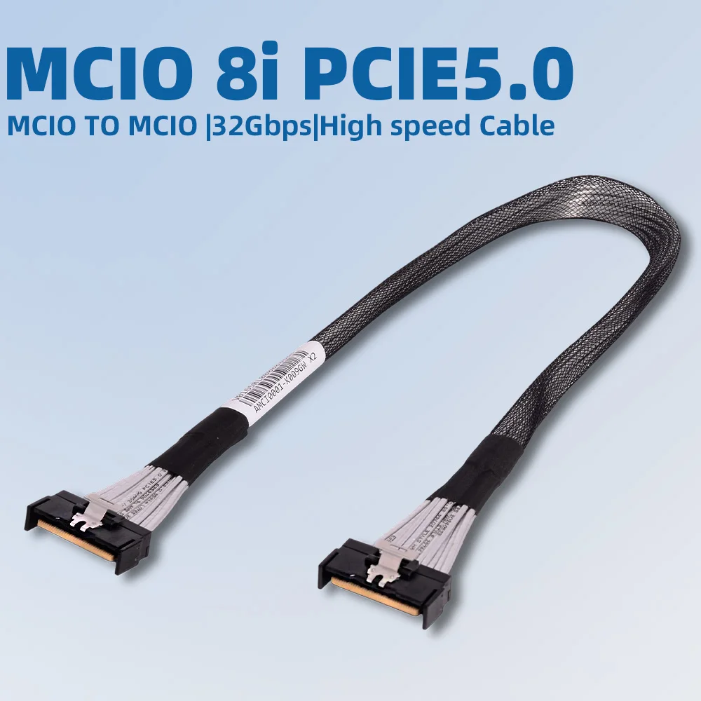 

PCle 5.0 X16 To MCIO 8i 1U Independent Extension Cable / Expansion Adapter Card Dual MCIO Port HBA Card 32Gb/s 2x MCIO X8