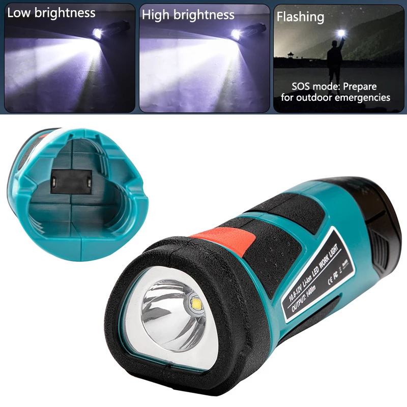 For Bosch 3W LED Working Light 10.8V-12V Portable Handheld Light (NO Battery,NO Charger) Lithium Rechargeable Lamps Flashlight