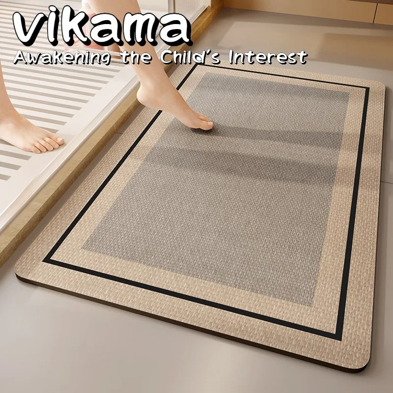 VIKAMA AquaShield Pro Teppich, Kieselgur-Erdküche für spritzwassene Bereiche. Schnell trocknendes Bodenbelag für moderne Küchen zu Hause