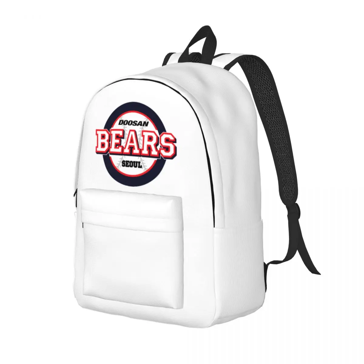 Doosan Bears Backpack para homens e mulheres, adolescente, caminhadas, mochila de viagem, equipe de beisebol, Sport Lover, Laptop Canvas Bags, ao ar livre