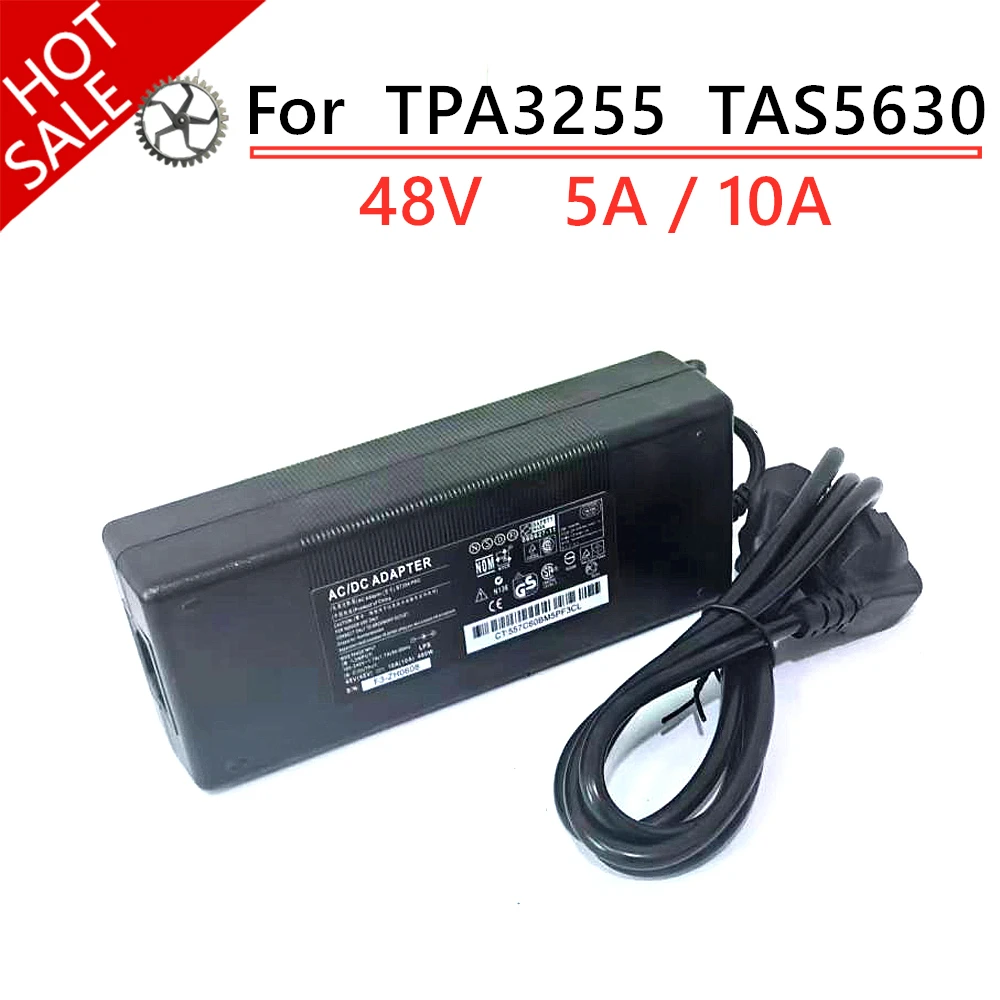 48V 10A/5A DC Power Supply Charger Amplifier Power Adapter For AIYIMA TPA3255 TAS5630 Amp Input 100-240V For A07 Max A70 A08