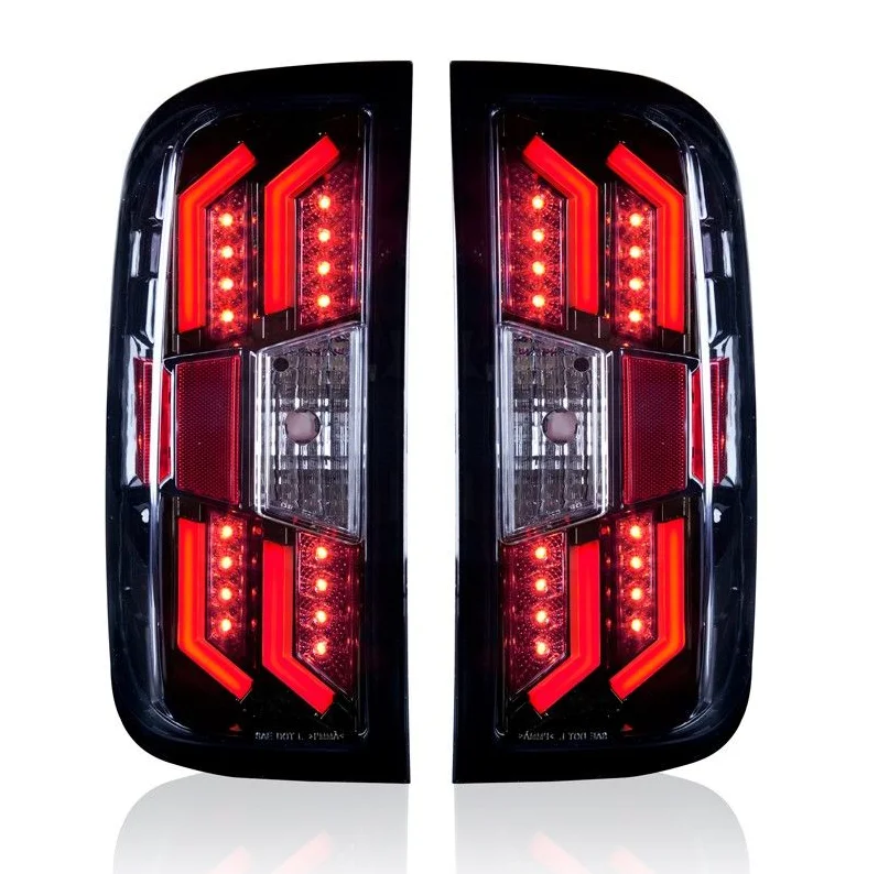 Guwo LED Tail Lights Smoke Len OEM 23141275 23141274 For Chevrolet Silverado 2014-2018