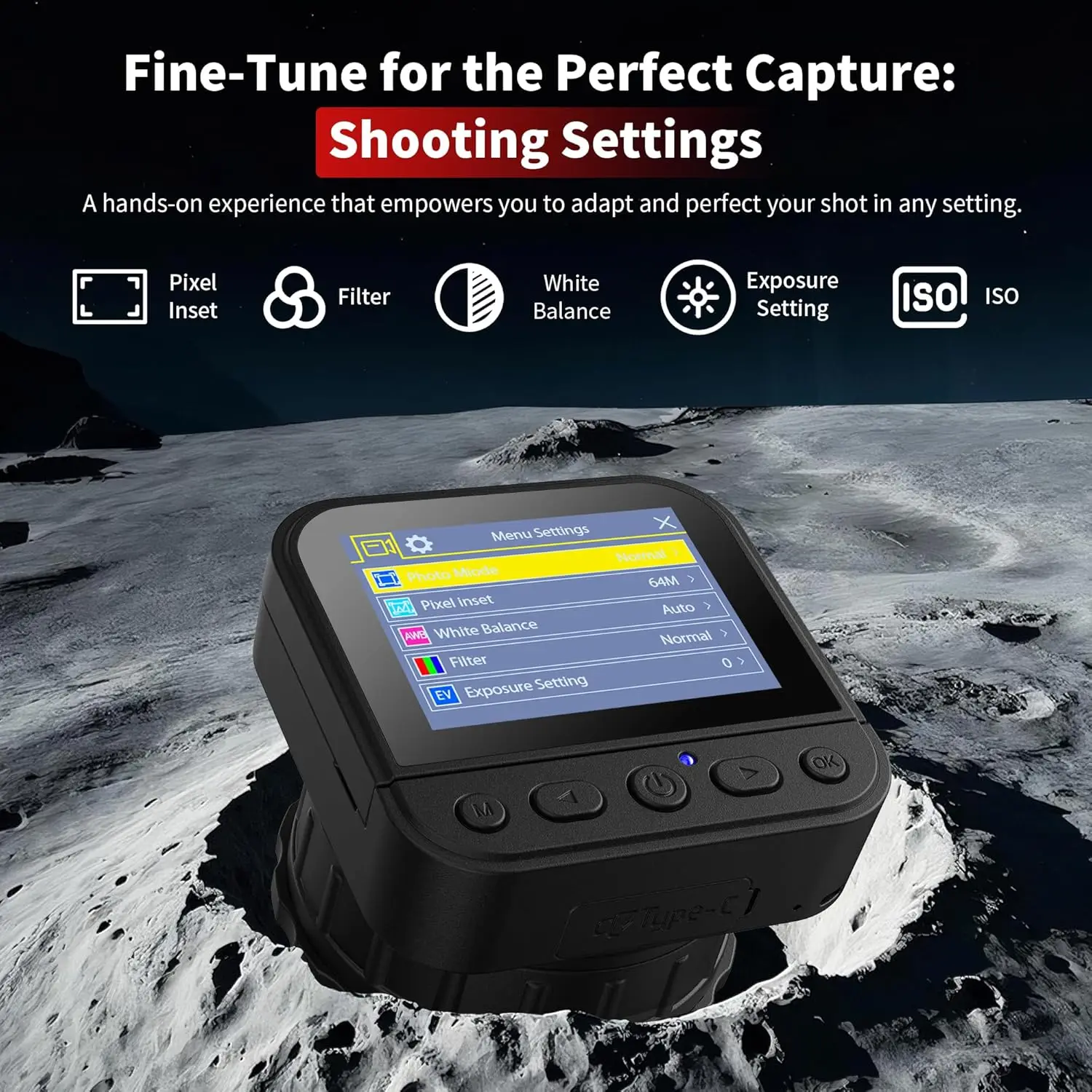 64MP 4K HD Eyepiece Camera for Birdwatching Hummingbird Astronomical Telescope with Video Camera with APP WIFI image 3