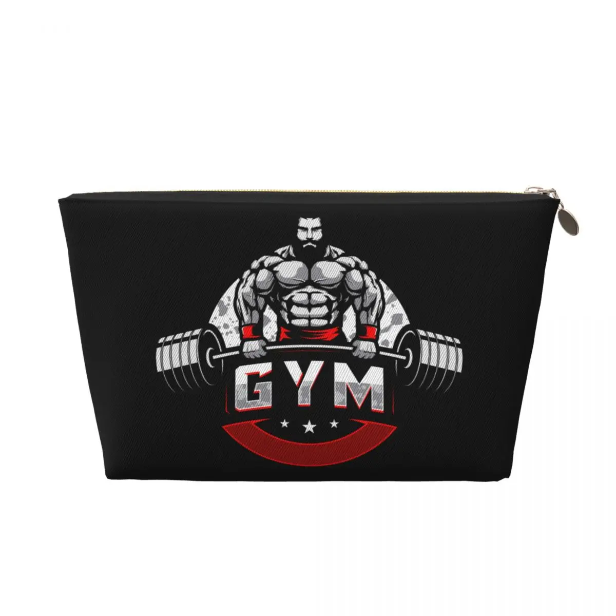 Custom Bodybuilding Gym Cosmetic Bag Women Fashion Large Capacity Fitness Muscle Makeup Case Beauty Storage Toiletry Bags