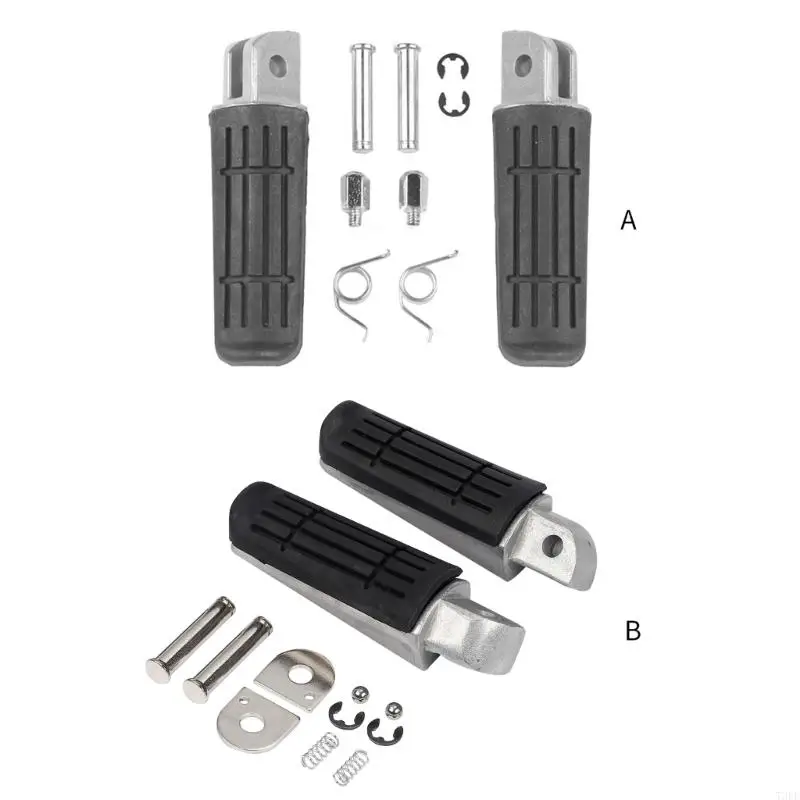 

T3EF Compatible for YZF1000 FZ6R FJR1300 BT1100 FJR1300 Motorcycles Passenger Foot Peg Footrests Footpeg Pedal Aluminum Alloy