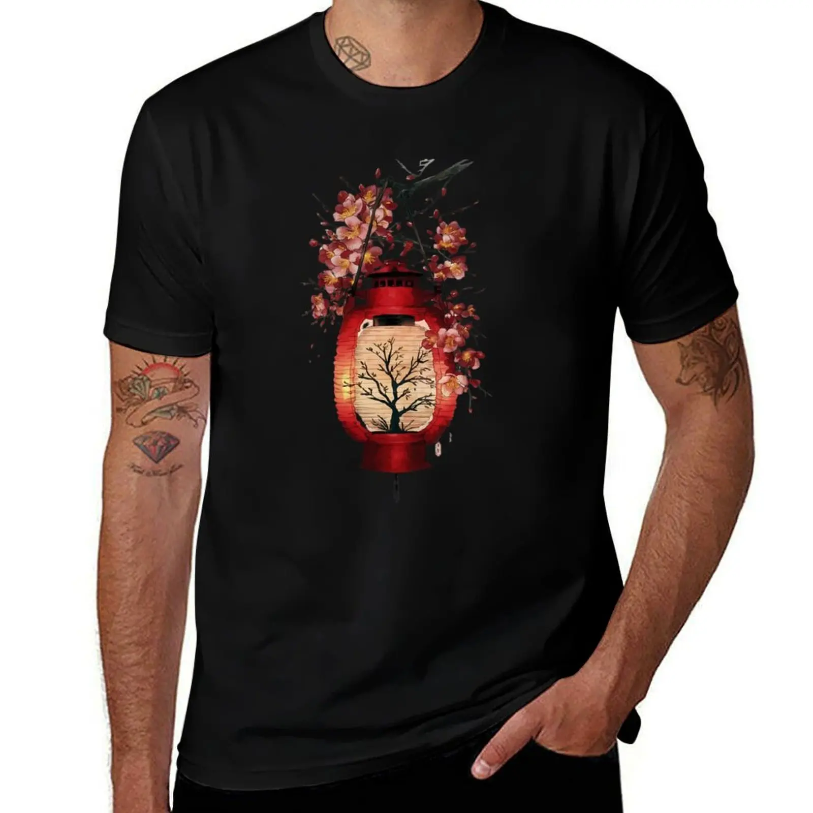 

Japanese flowers T-Shirt shirts graphic Clothing plain tops men tshirt