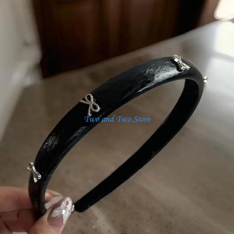 HX6F – bandeau tendance avec nœud papillon, couvre-chef ballet doux pour femmes