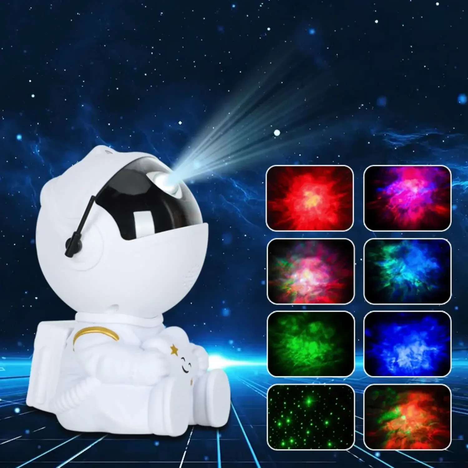 Astronaut Starry Sky Projector Night Light Galaxy Star Sky LED Projection Lamp With Remote For Kids Bedroom Home Party Decor