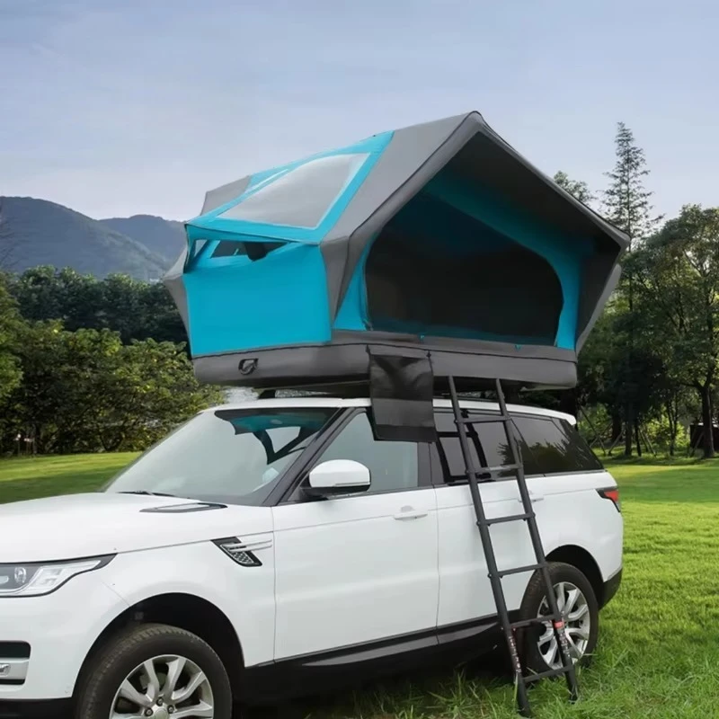 Large Space  Car Rooftop Tent Waterproof Oxford Inflatable Amphibious Four-Season Double-Layer One Bedroom Outdoor Tent