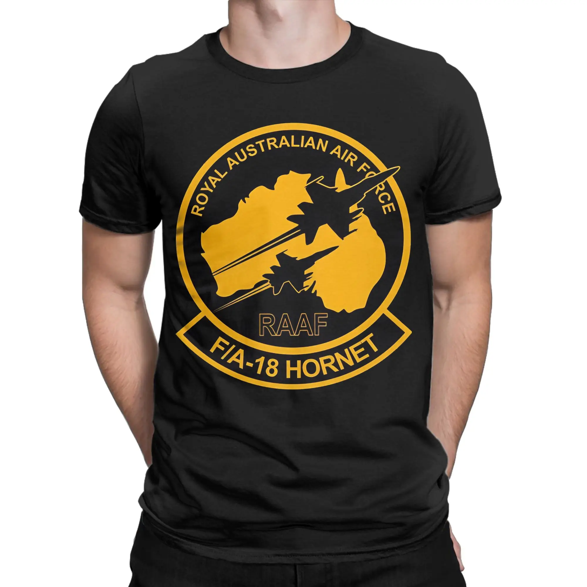 Hornet   Royal Australian Air Force Funny 100% Cotton T-Shirt  Gripen Fighter Tees Tops For Men