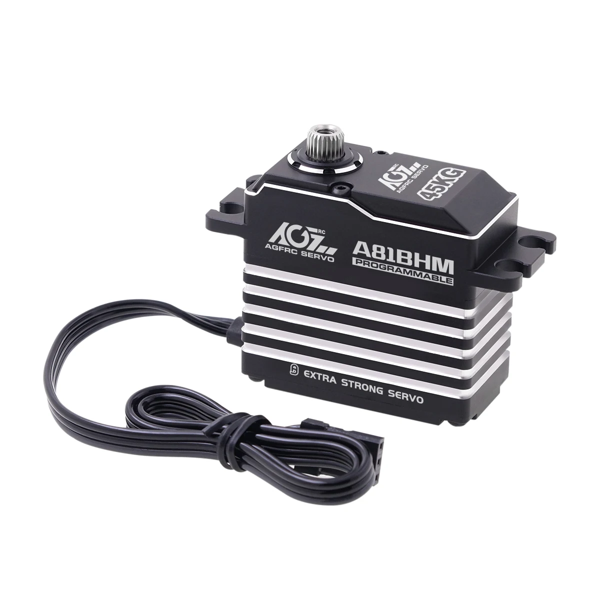AGFRC Programmierbarer A81BHM Stahlgetriebe 45KG Monster-Drehmoment Hochgeschwindigkeits-Brushless-Servo für 1/8 Scale On-Road- und Off-Road-Trucks – Detail 6