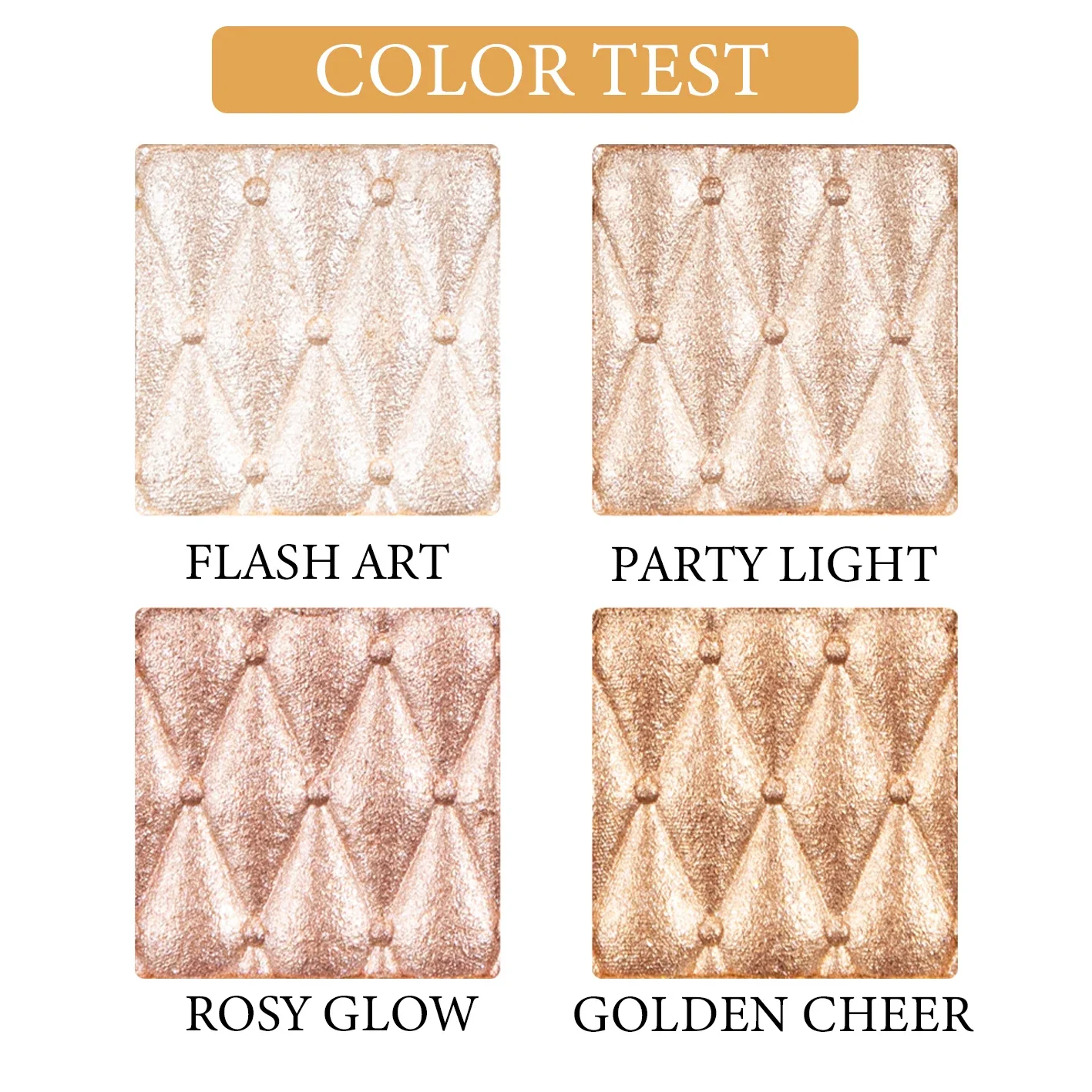 Schoonheid Geglazuurd 4 Kleuren Markeerstift Poeder Glitter Palet Make-Up Glow Face Contour Shimmer Illuminator Gember Hoogtepunt Cosmetisch