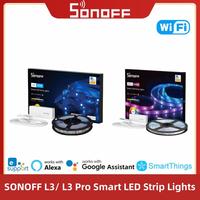 SONOFF L3/L3 Pro 5M WiFi Smart LED Strip Light Flexible RGB Lights Decoration LED Lamp Tape Voice Control Via Alexa Google Home