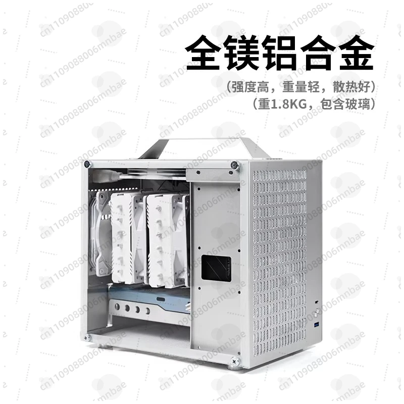 U35PRO Chassis ITX Portable Portable Side Transparent Desktop Computer ATX Power Supply Mini Small All Aluminum Chassis