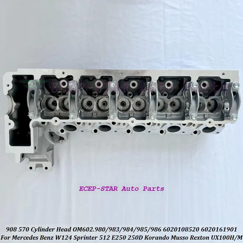 

OM602.980 908 570 Cylinder Head 6020108520 6020161901 For Mercedes Benz W124 Sprinter 512 E250 250D Korando Musso Rexton UX100H
