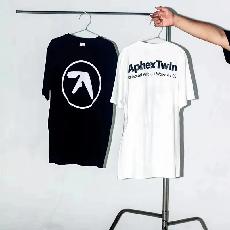 

Летняя футболка Aphex Twin, хлопок, большие размеры, модная футболка с коротким рукавом, топы для мужчин и женщин, футболка Y2k, уличная одежда, одежда в стиле Харадзюку