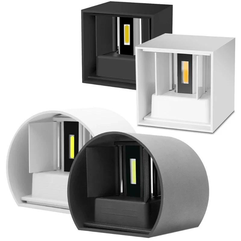 Living room bedroom wall lamp, outdoor led wall lamp square, waterproof stair lamp wall lamp