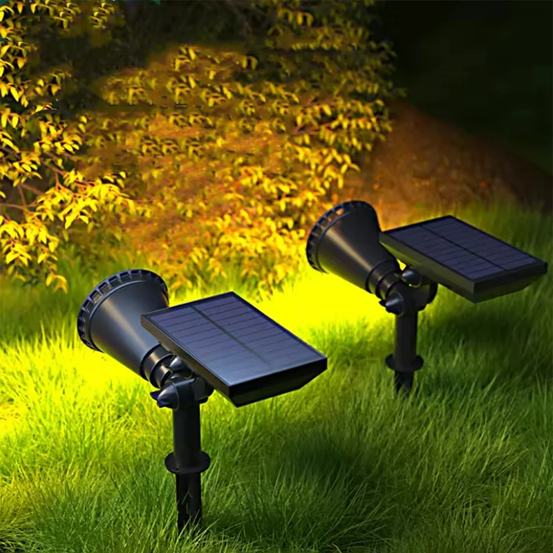 Solar lawn light, ground-mounted lamp, outdoor waterproof courtyard, villa garden, tree lighting, landscape spotlight
