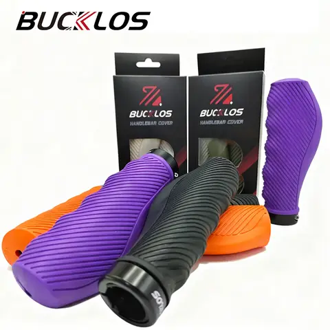 BUCKLOS 자전거 핸들바 그립 로드 바이크 핸들 커프스 편안한 스쿠터 자전거 그립 충격 흡수 MTB 커프스