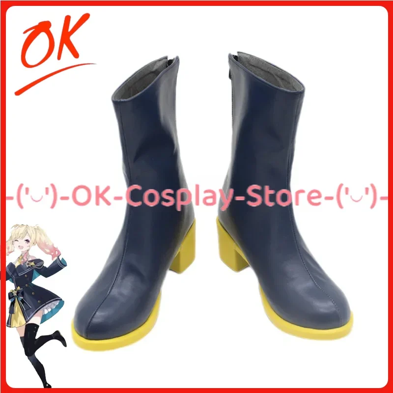 [Customized Size] Project Sekai Tenma Saki Cosplay Shoes Anime Roleplay Costume Prop Halloween Carnival Party Boots PU Leather