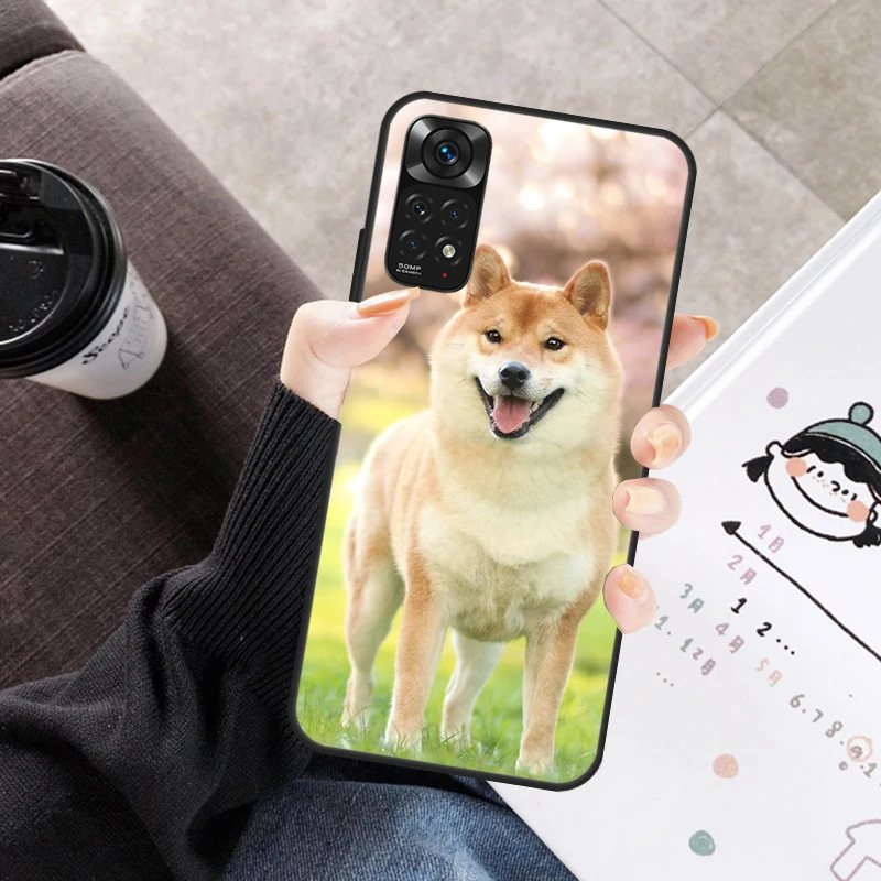 Động Vật Shiba Inu Chó Cho Redmi Note 10 Pro Ốp Lưng Cho Redmi Note 9 8 11 Pro 11S 10S 9S 8T 9A 10A 10C Bao Bọc Điện Thoại