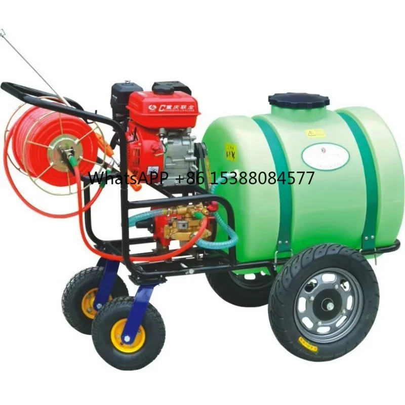 

Directly from the manufacturer 160L large tire cart type orchard sprayer, hand push gasoline agricultural sprayer