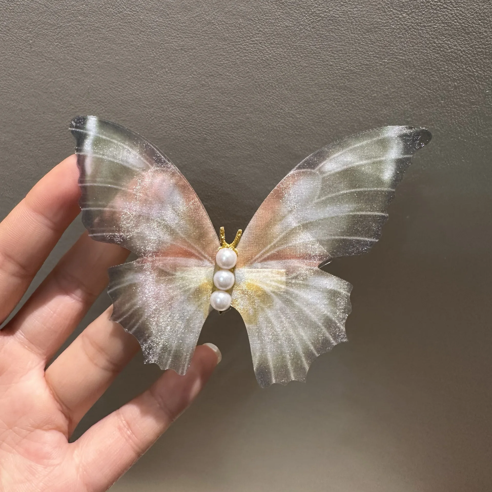 

Delicate Forest Butterfly Hair Clip for Side Bangs Vintage Ethereal Fairy Core Non Slip Soft Comfortable Daily Wear