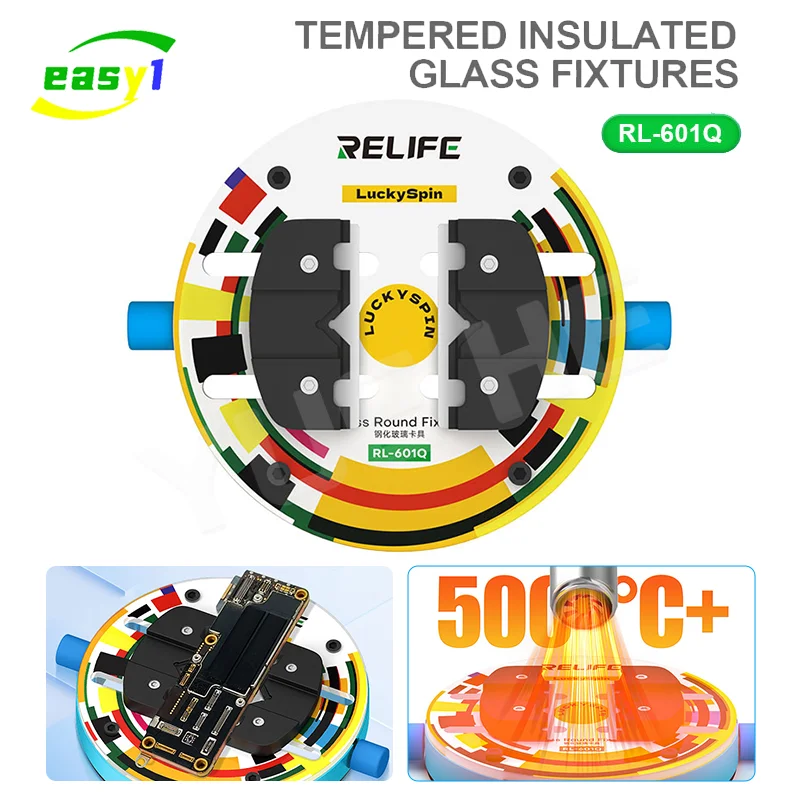 

RELILFE RL-601Q изолированное стекло, круглый зажим для материнской платы, BGA, процессор, микросхема, мини-инструменты для ремонта