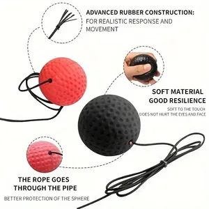 كرة انعكاسية الملاكمة مع باندانا ، مستويات صعوبة متعددة ، مثالية لرد الفعل ، وخفة الحركة ، واللكمات ، والسرعة ، والقتال ، والمهارة أعلى 8 مبيعات لحلبة الملاكمة للمعارك - No8