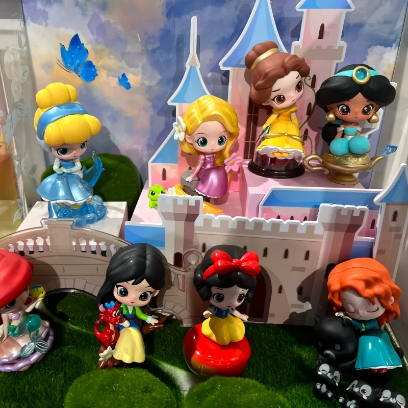 

Подлинная слепая коробка принцессы Диснея Fairy Town, Белоснежка, Белль Мулан, аниме-фигурка, милая модель, украшения, загадочная коробка, игрушка, подарки для девочек