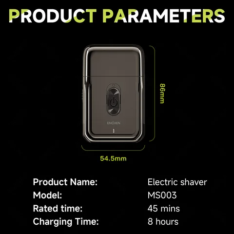 Бритва ENCHEN MS003 с триммером, зарядка USB-C, 7000 об/мин — фото товара