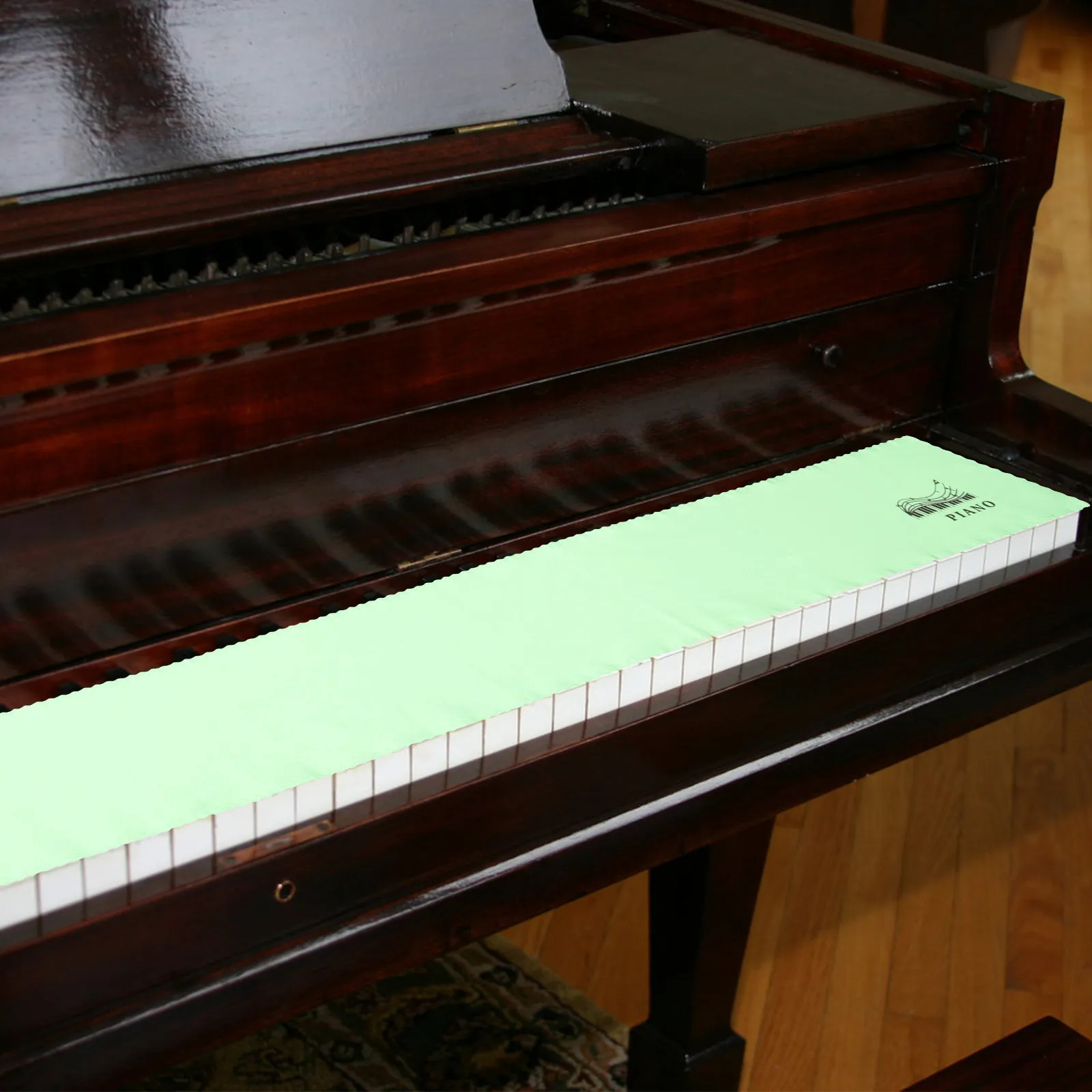 Washable Piano Keyboard Cover for 88 Key Grand Piano Lightweight Polyester Dustproof Keyboard Cloth