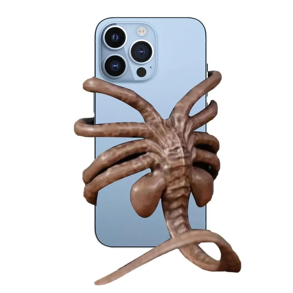 Romulus Phone Holder Facehugger Phone Holder Halloween Horror Decoration Props Desktop Phone Holder Stand