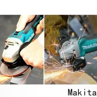 Makita DGA404 18V 125mm Brushless Lithium Electric Angle Grinder Rechargeable Cutting Machine High Power Polishing Machine