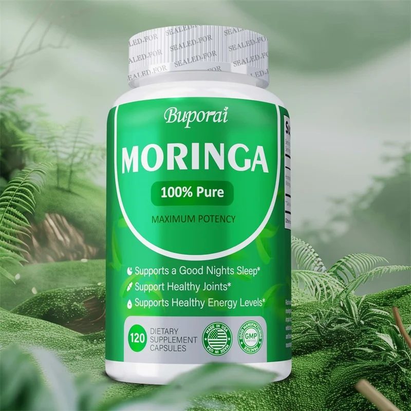 

Moringa Capsules - Promotes Metabolism, Boosts Energy, Improves Skin Health, Enhances Immunity, and Maintains Gut Health