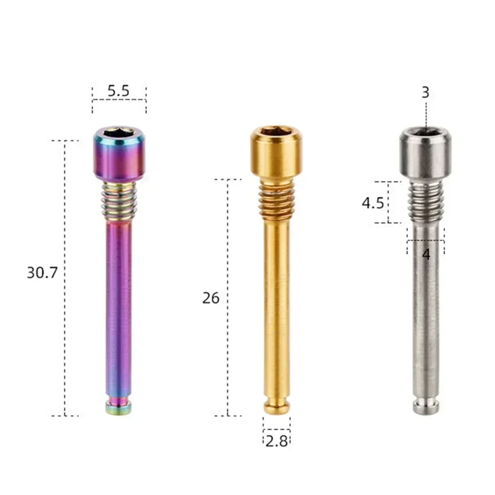 Boulon de plaquette de frein à disque de vélo, broche en alliage de titane, vis d'étrier de remplacement, boulons de cyclisme, accessoires de vélo